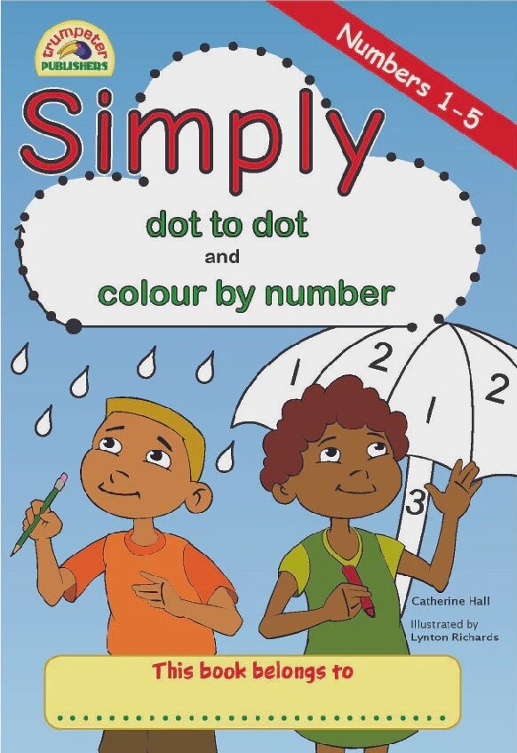 Simply dot to dot and colour by number (1 - 5) Gr. RR - R