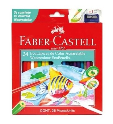 Faber-Castell 24 Watercolor EcoPencils