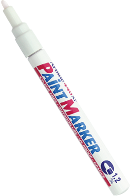 440XF Paint Marker 1.2mm White
