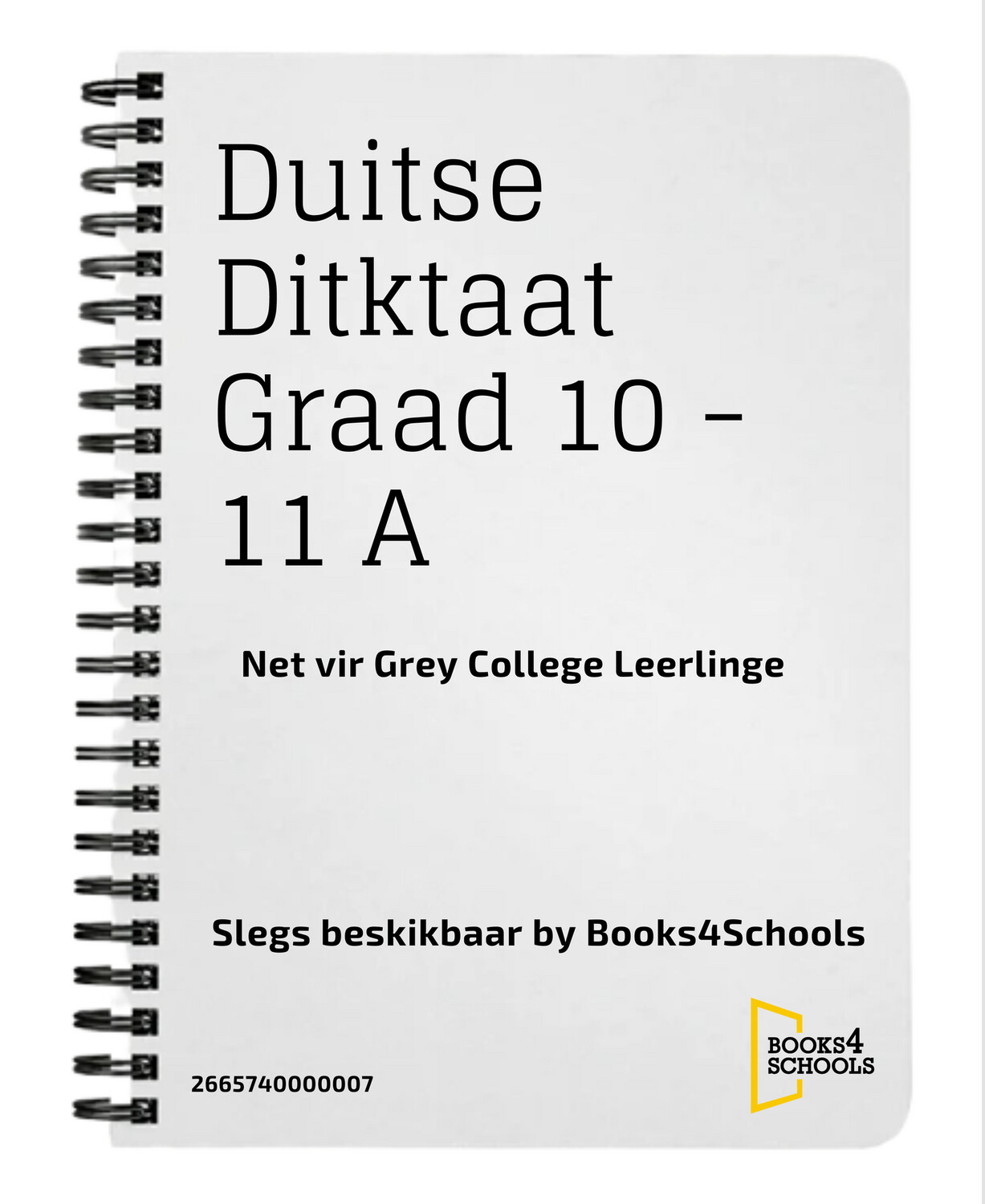Deutch Diktaat / Notes Gr. 10-11 (B4S)