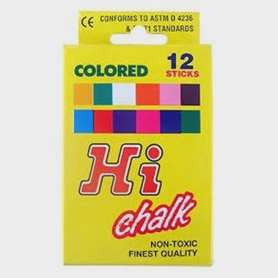 Chalk 12 Colored Sticks
