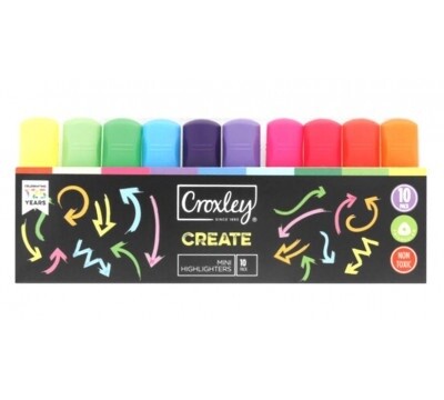 Croxley Mini Highlighters 10 pack