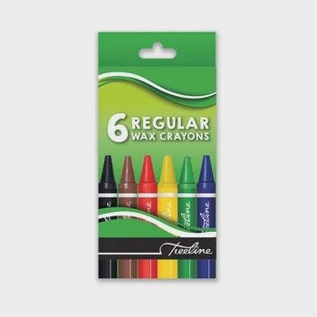 Treeline 6 Regular Wax Crayons