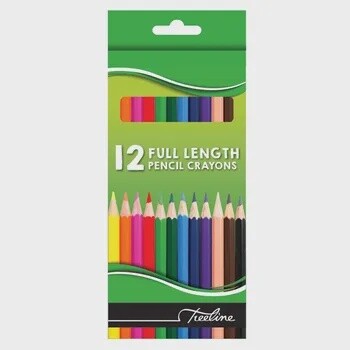 12 Full Length Pencil Crayons