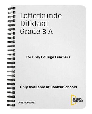 Letterkunde  Diktaat (FAL) Gr. 8 (B4S)