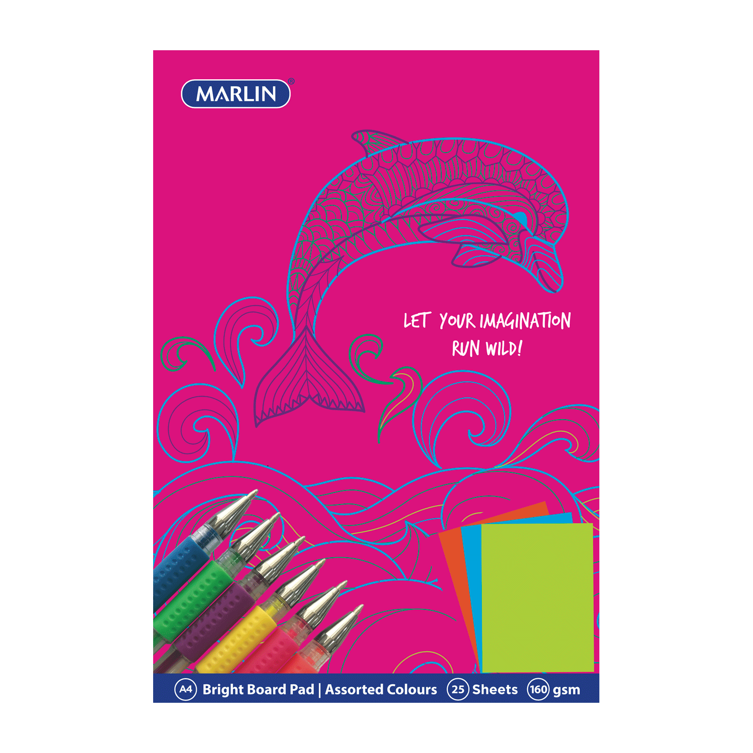 Project Board Pad A4 160g Bright 25 Sheets