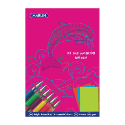 Project Board Pad A4 160g Bright 25 Sheets