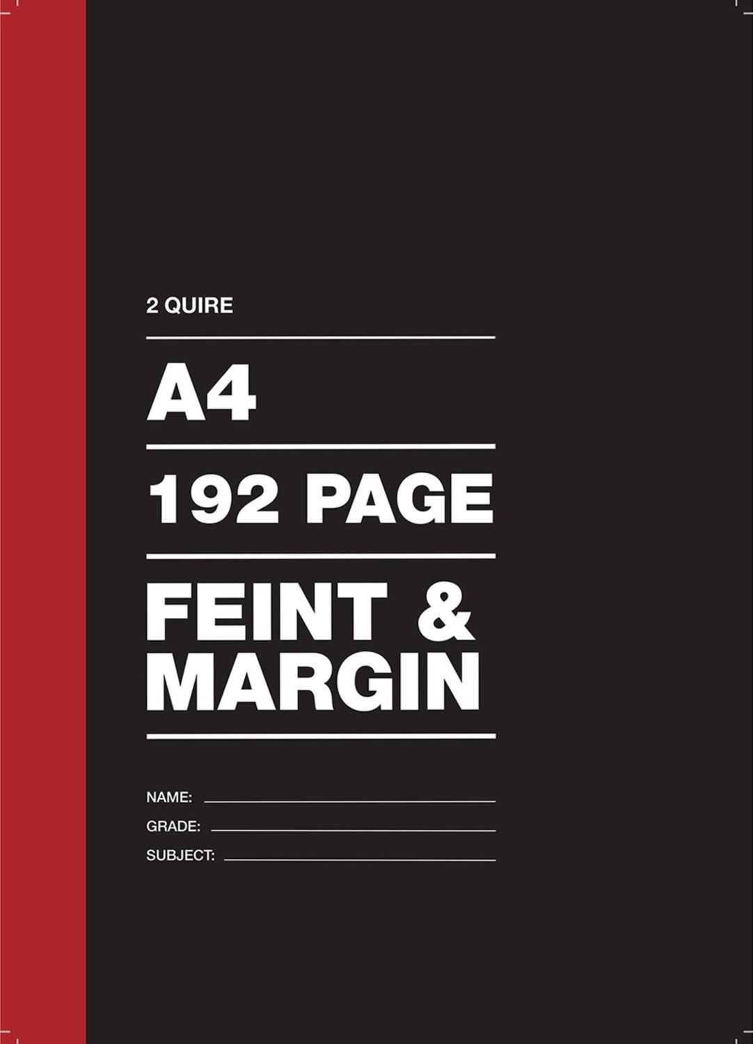 Counter Book 192 pages A4 F/M 2 Quire - Single