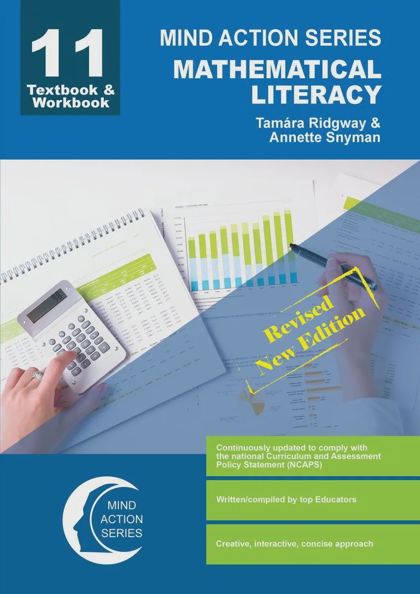 Mind Action Series Maths Literacy Textbook &amp; Workbook Gr. 11 NCAPS (2021)