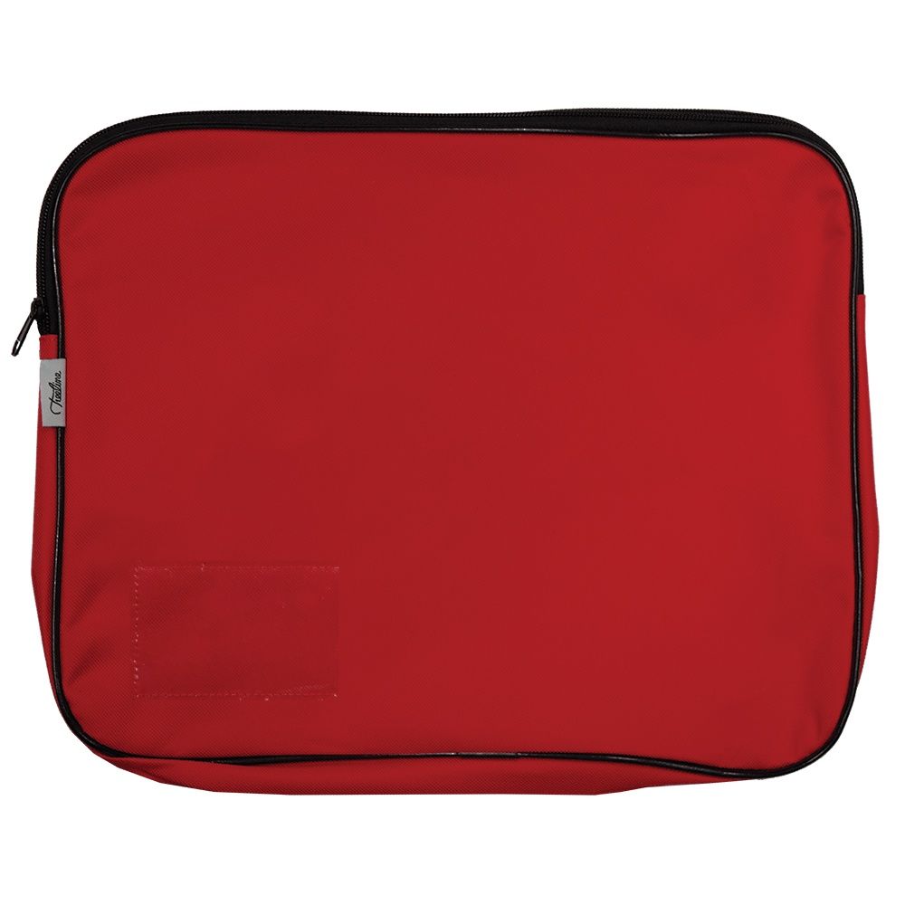 Canvas Book Bag with Card Holder Slot - Single, Colour: Red