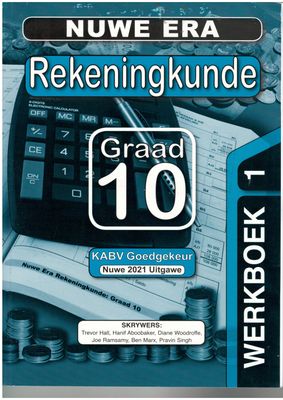 Nuwe Era Rekeningkunde Graad 10 Oefeningboek (2 boeke)