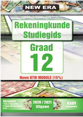 Nuwe Era Rekeningkunde Gr. 12 Studiegids