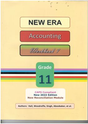 New Era Accounting Gr. 11 Exercise Book (2 books)