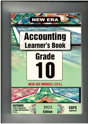 New Era Accounting Gr. 10 LB (2019-2020 Edition)