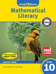 Study &amp; Master Mathematical Literacy Learner&#39;s Book Grade 10