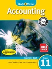 Study &amp; Master Accounting Learner&#39;s Book Grade 11