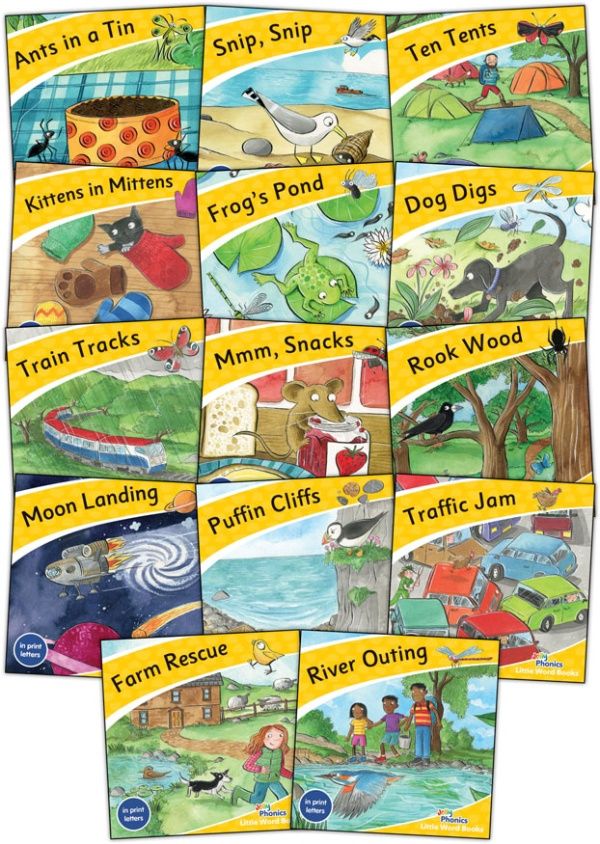 Jolly Phonics Little Words Books (Pack of 14)