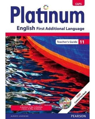 Platinum English First Additional Language Gr 11 TG with Control Test Book &amp; Question Bank CD