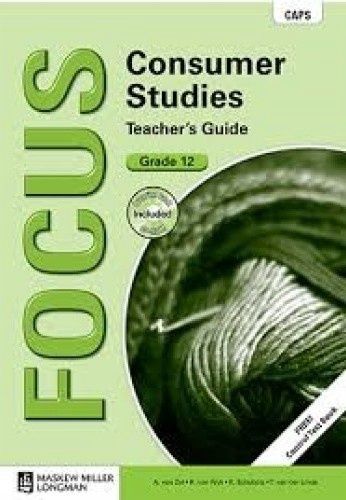 Focus Consumer Studies Gr 12 TG with Control Test Book &amp; Question Bank CD