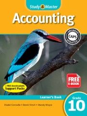 Study &amp; Master Accounting Learner&#39;s Book Grade 10