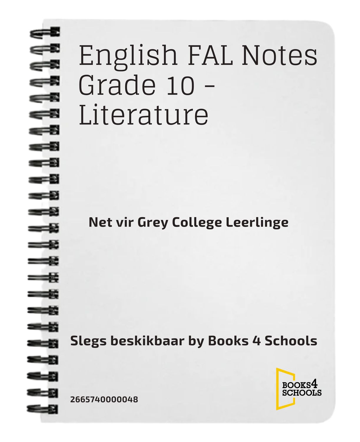 English FAL Notes Grade 10 - Literature