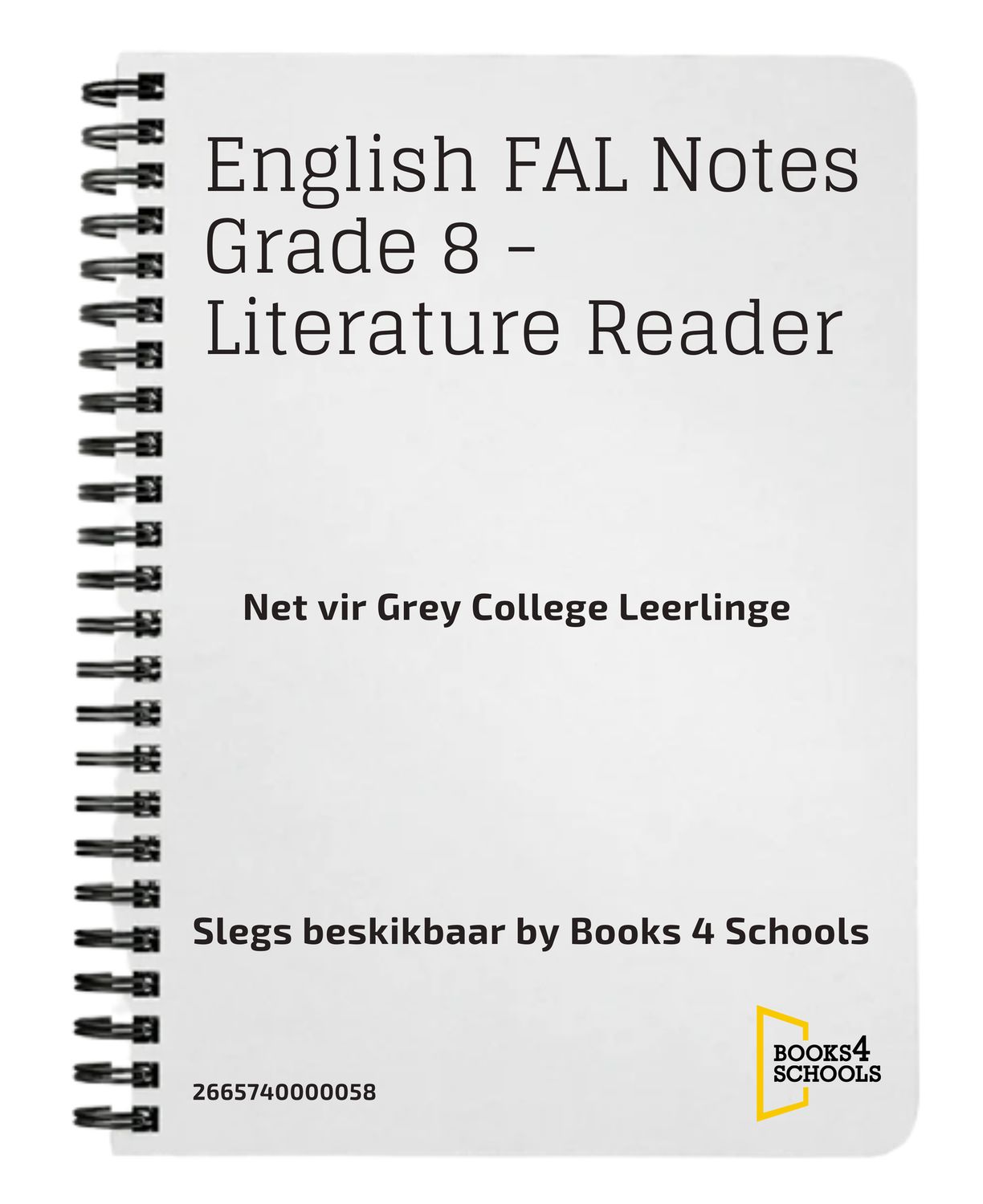 English FAL Notes Grade 8 - Literature Reader