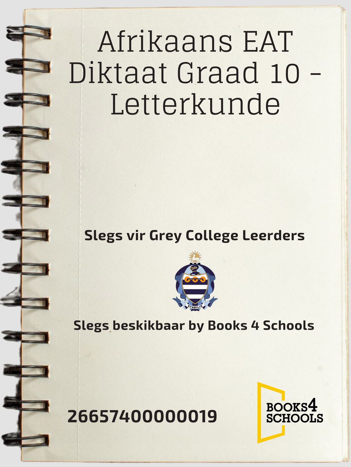 Afrikaans EAT Diktaat Graad 10 - Letterkunde