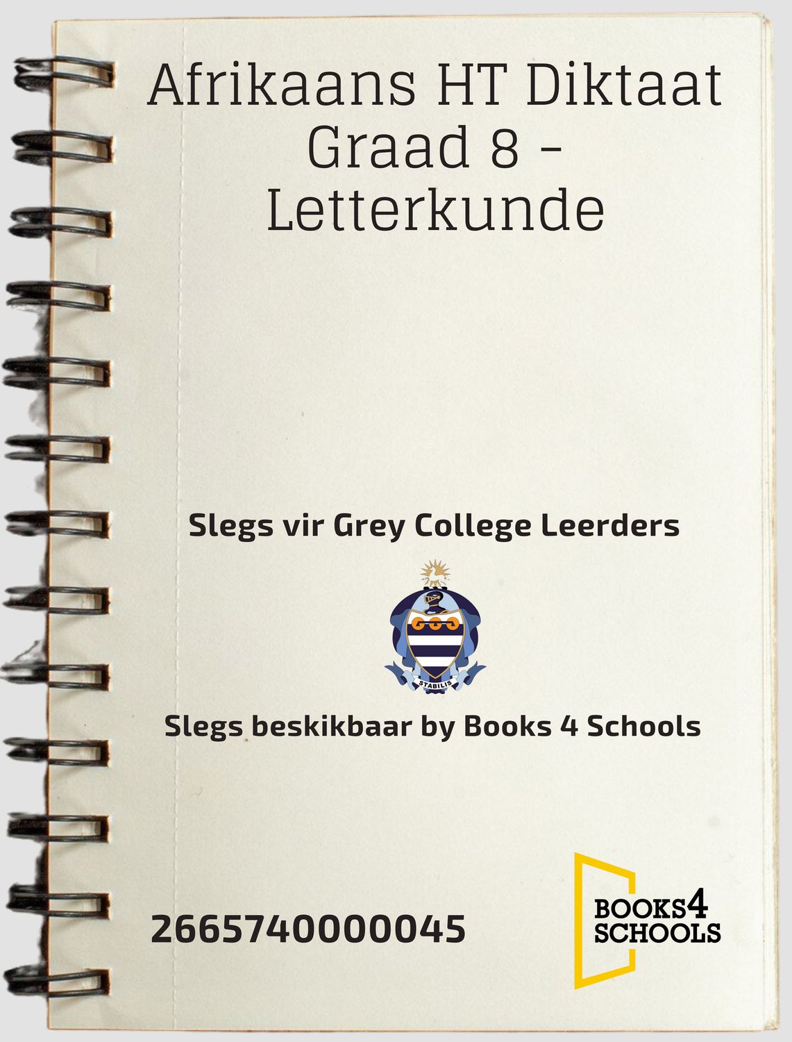 Afrikaans HT Diktaat Graad 8 - Letterkunde