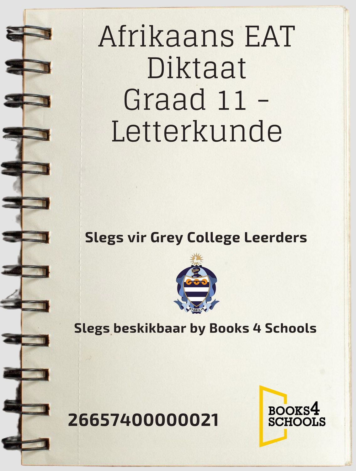 Afrikaans EAT Diktaat Graad 11 - Letterkunde
