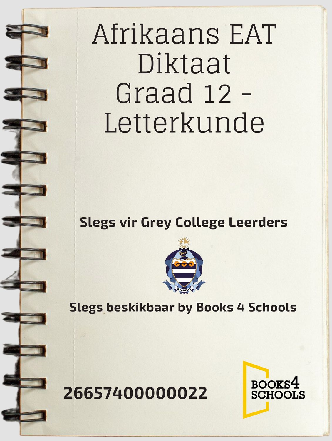 Afrikaans EAT Diktaat Graad 12 - Letterkunde