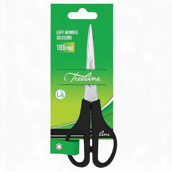 Treeline Black Handle Left-Handed scissors 165mm