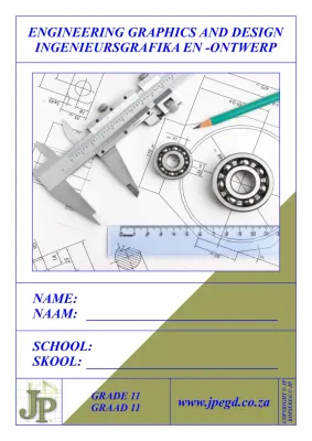 JPEGD Engineering Graphics &amp; Design Gr 11 Workbook A3 (9th Edition)