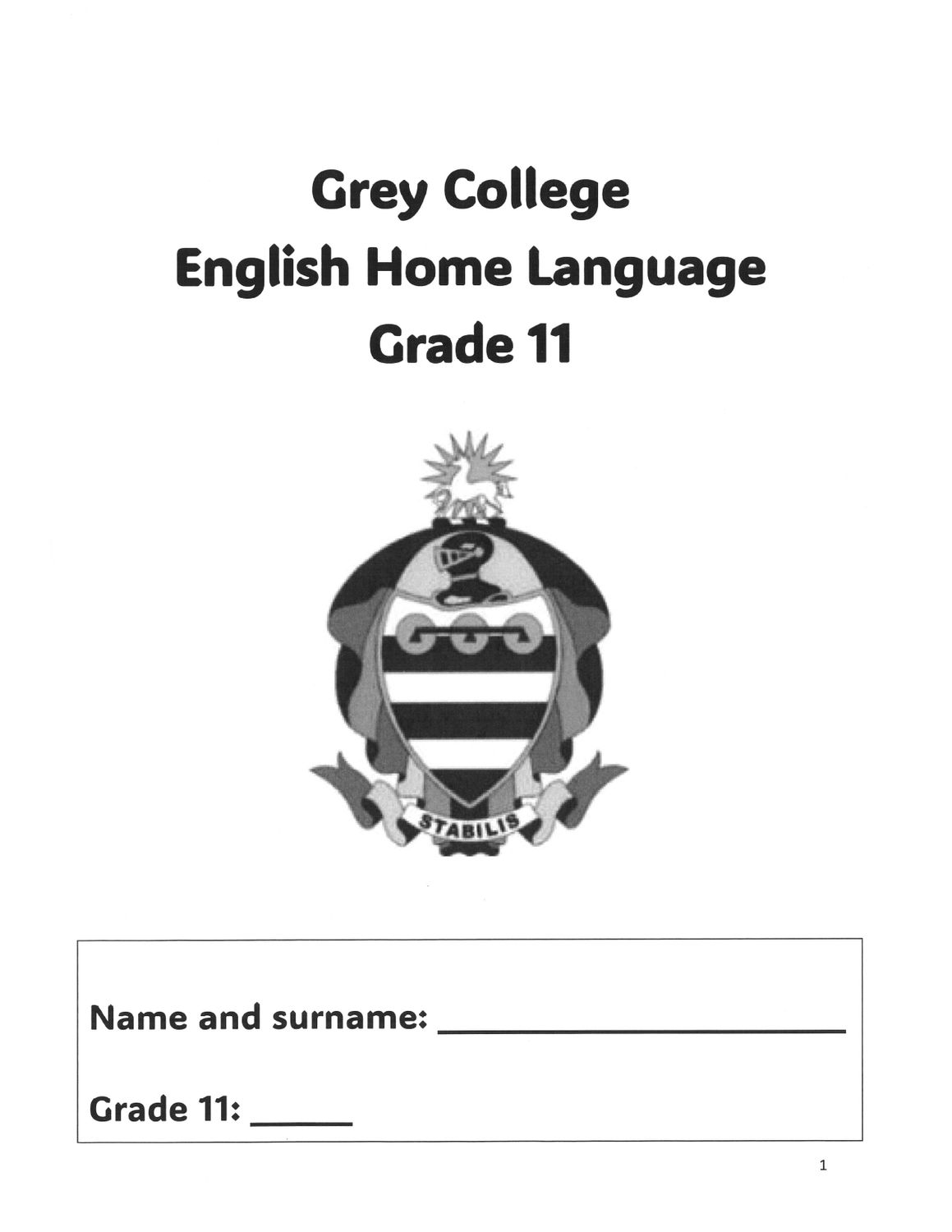 English HL Notes Grade 11 - Language