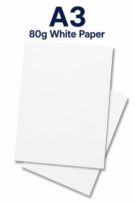 A3 80g White paper each (single sheet)