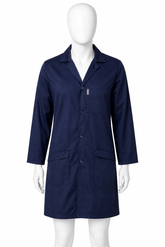 Polycotton Coat - Navy