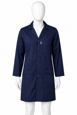 Polycotton Coat - Navy