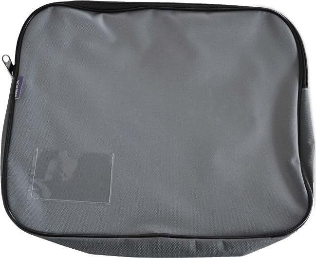 Canvas Book Bag with Card Holder Slot - Single - Grey