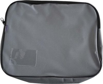 Canvas Book Bag with Card Holder Slot - Single - Grey