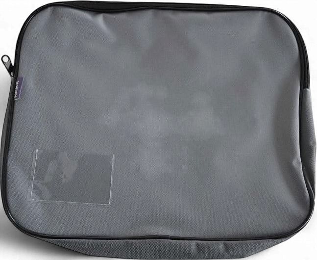 Canvas Book Bag with Card Holder Slot - Single - Grey
