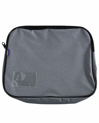 Canvas Book Bag with Card Holder Slot - Single - Grey
