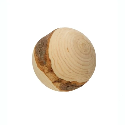 3&quot; ROUND WOOD ORB, NATURAL