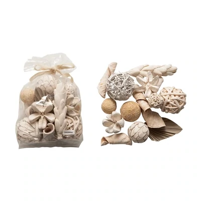 DRIED NATURAL ORGANIC MIX IN BAG, WHITEWASHED