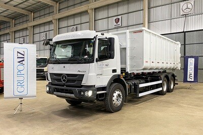 Caminhão Mercedes-Benz 2730 Roll On Off Facchini com Caçamba