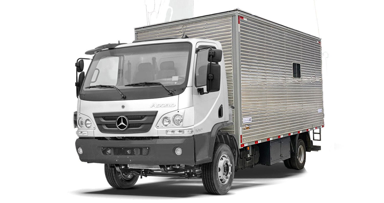 Caminhão MB Accelo 1017 4x2 25/25 Baú Oficina 6,2m