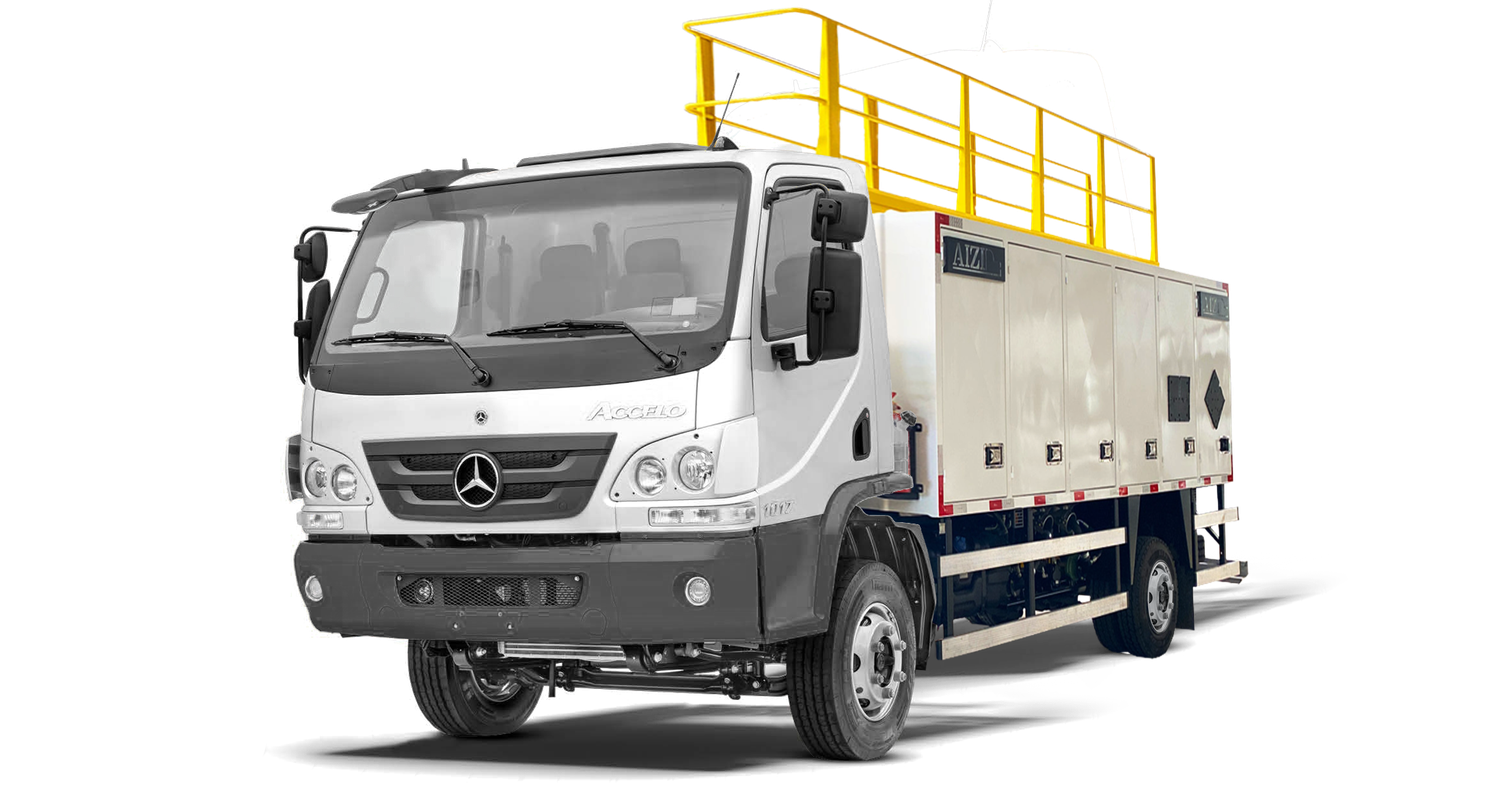Caminhão MB Accelo 1017 4x2 24/25 Comboio 4.000L AIZI