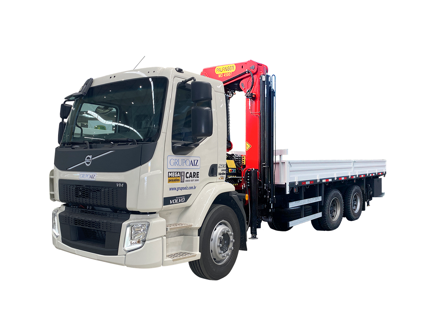 Caminhão Volvo VM 290 6x2R City 24/24 Guindaste 45 ton Palfinger