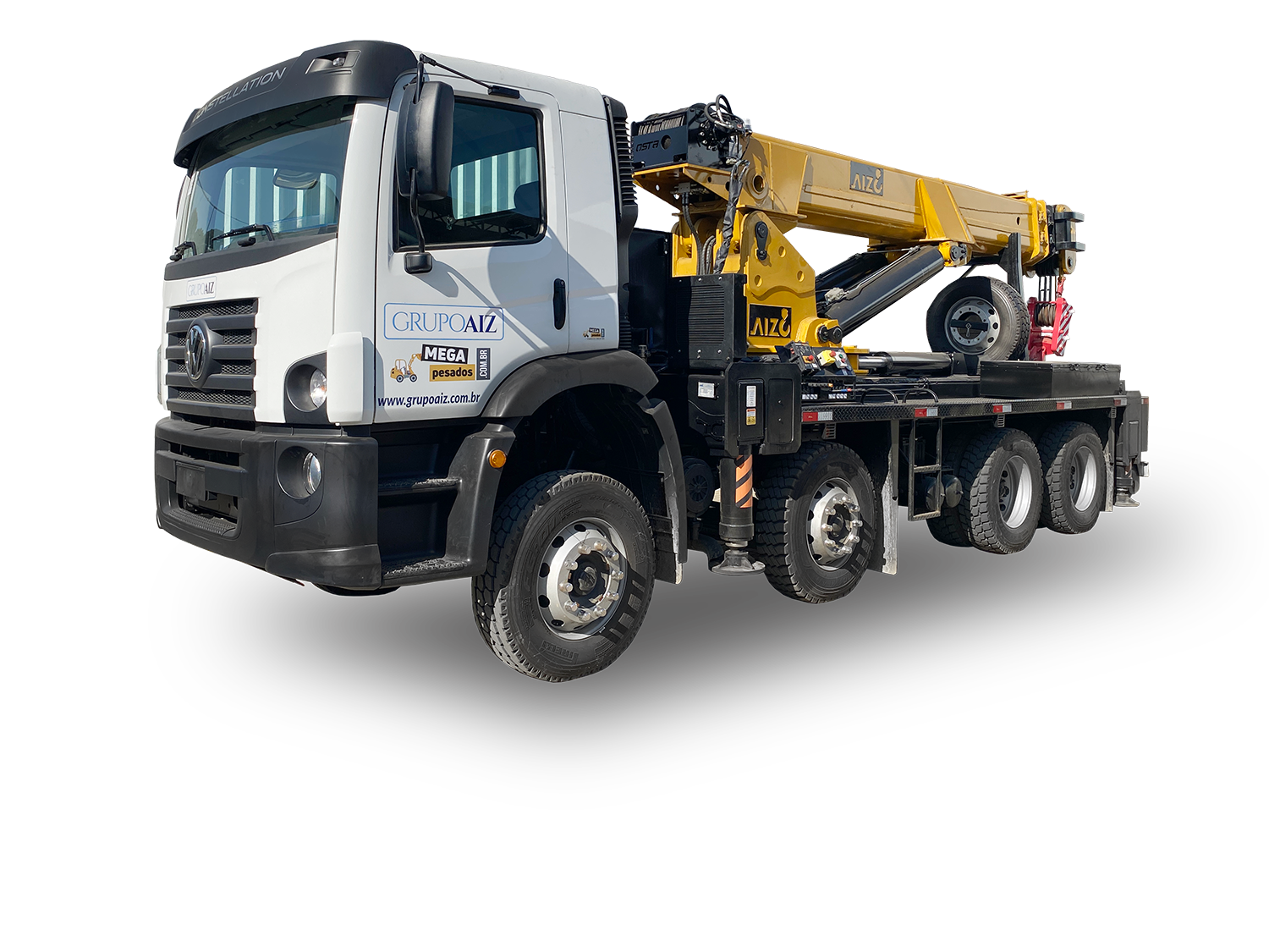 Caminhão VW 31.320 8x4 24/25  Guindaste TM 200 AIZC