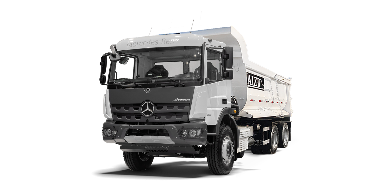 Caminhão MB Atego 3133 6X4 24/25 Caçamba Meia Cana 14m³ AIZI