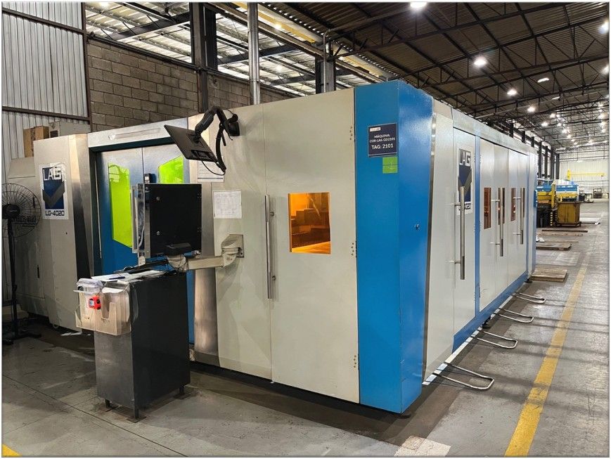 Corte Laser – Gasparini – LG 4020 - 3000W 2019 Com 4º eixo (cortar tubo).