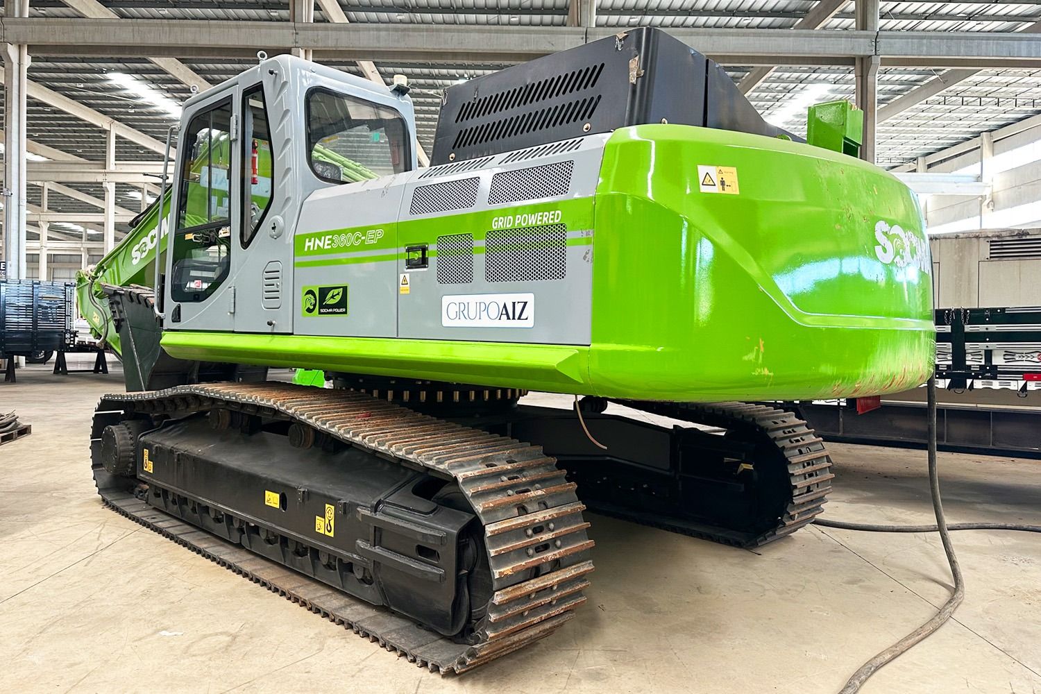 Escavadeira Eletrificada 36T SOCMA HNE 360C-EP 241hp Cabo